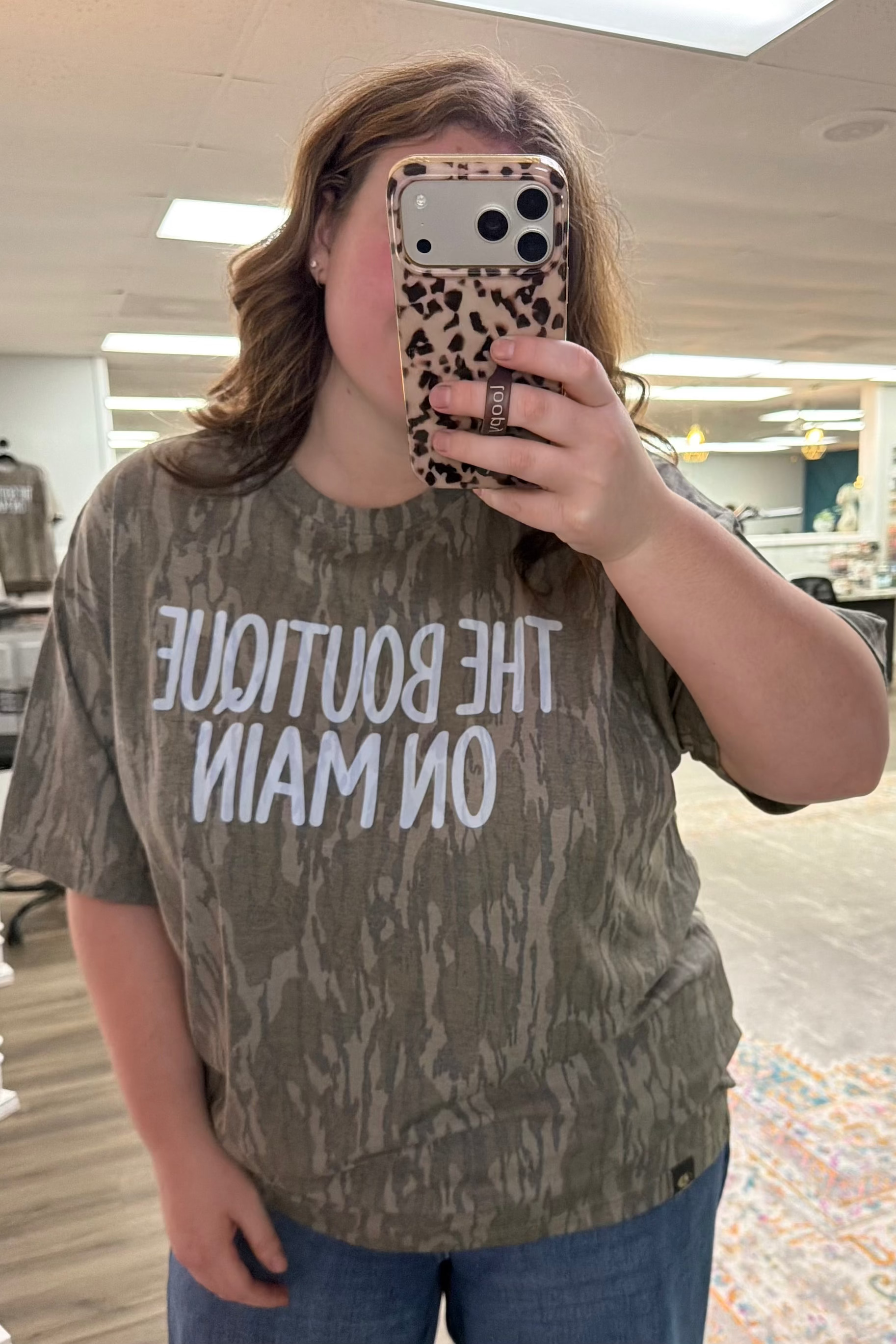 The Boutique on Main Camo Shirt