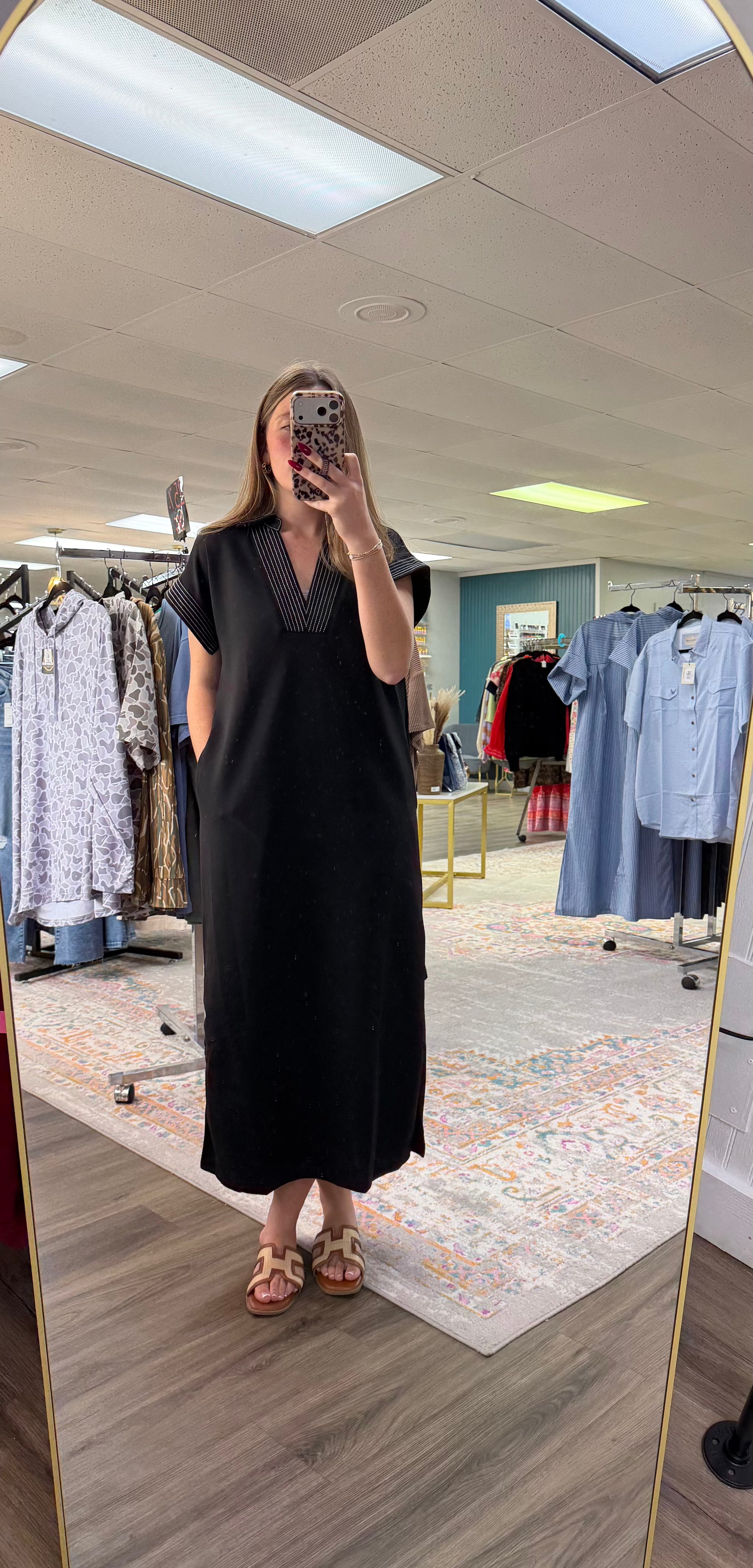 Black & White Stitch Dress
