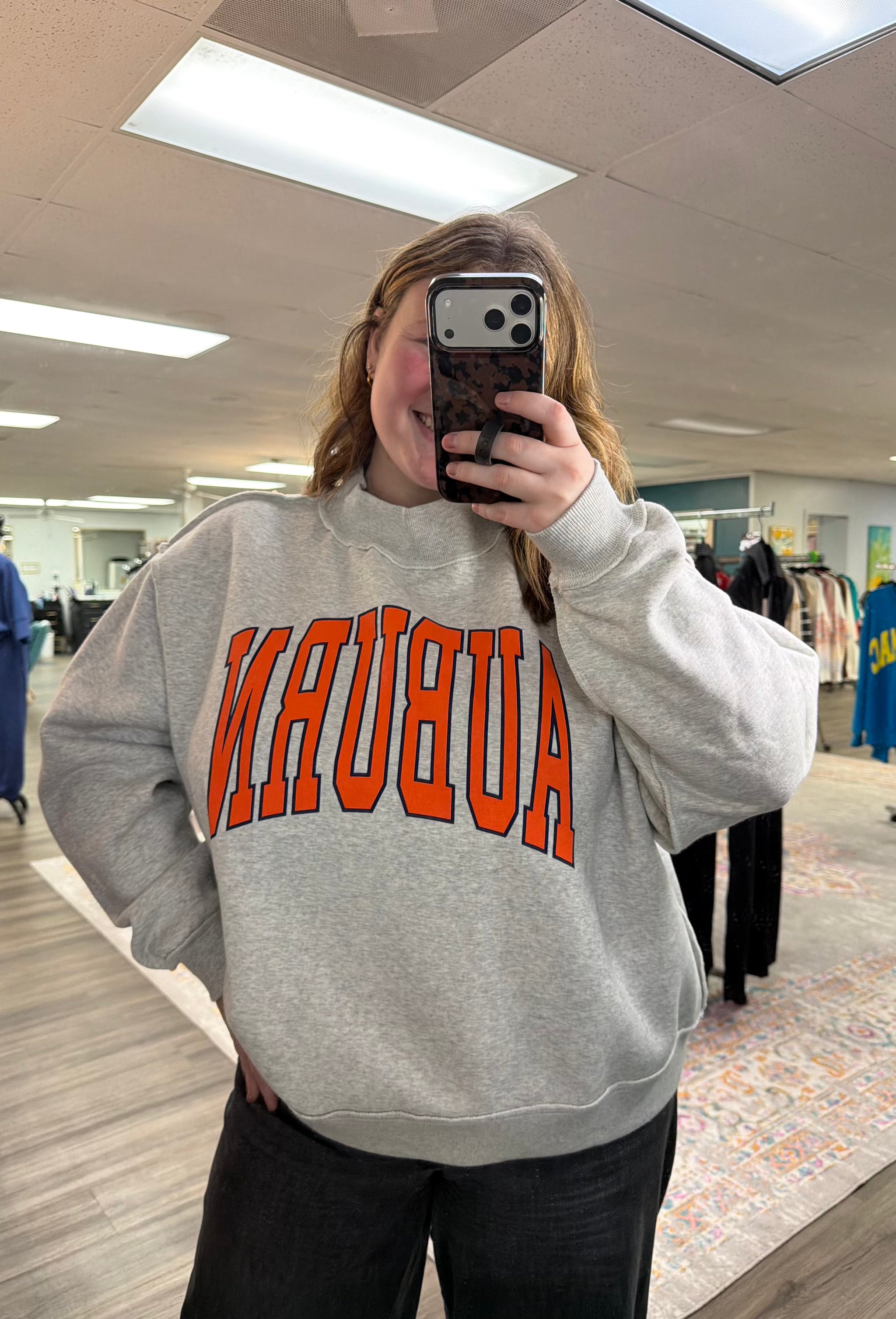 Auburn Reversible Mock-Neck